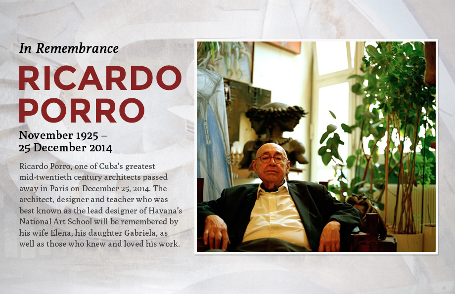 In Remembrance: Ricardo Porro